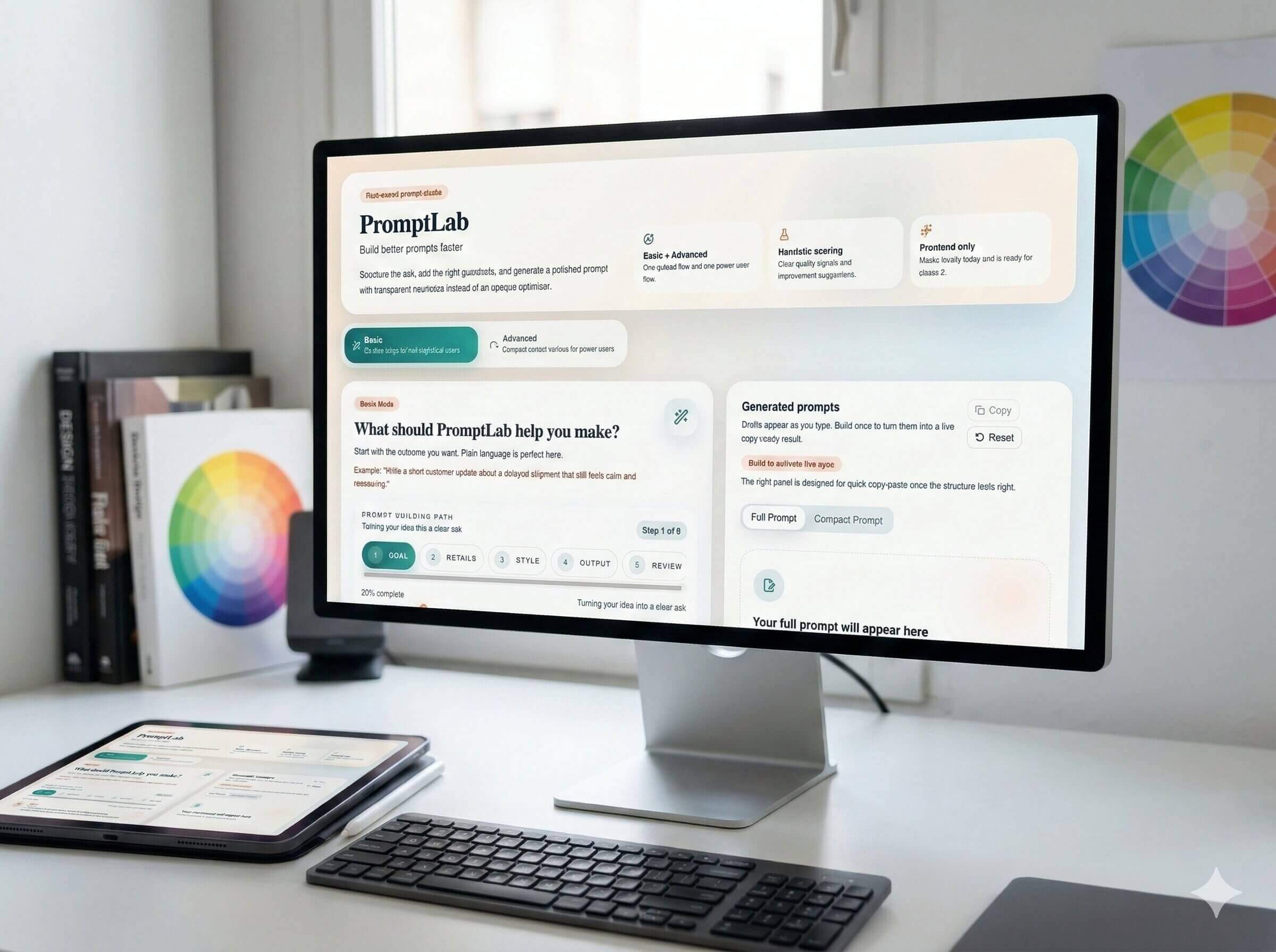 PromptLab mockup alata za strukturirani prompt