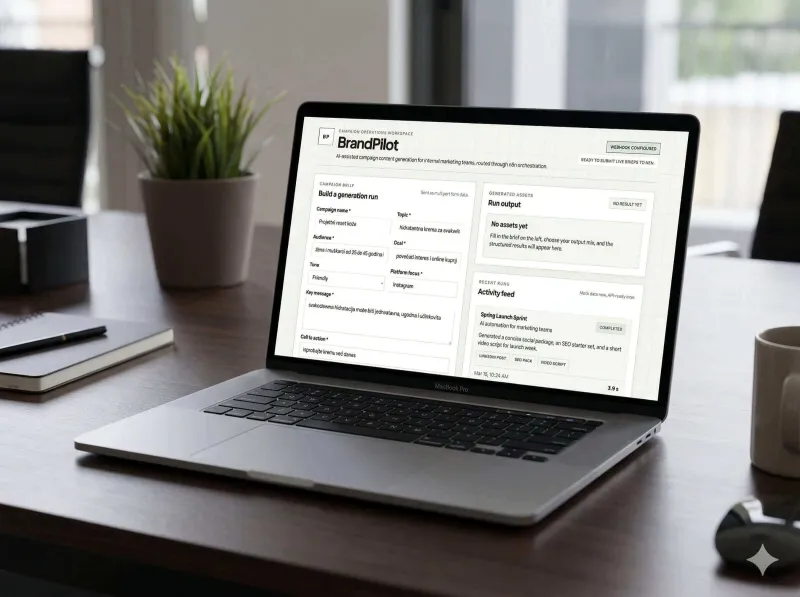 BrandPilot interface